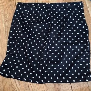 Polka dot cotton mini skirts